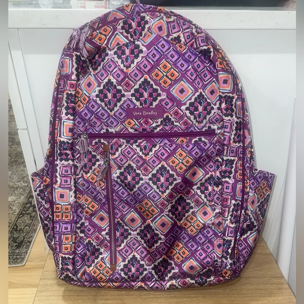 Vera Bradley Women's Lighten Up Grand Backpack, Sierra, One Size